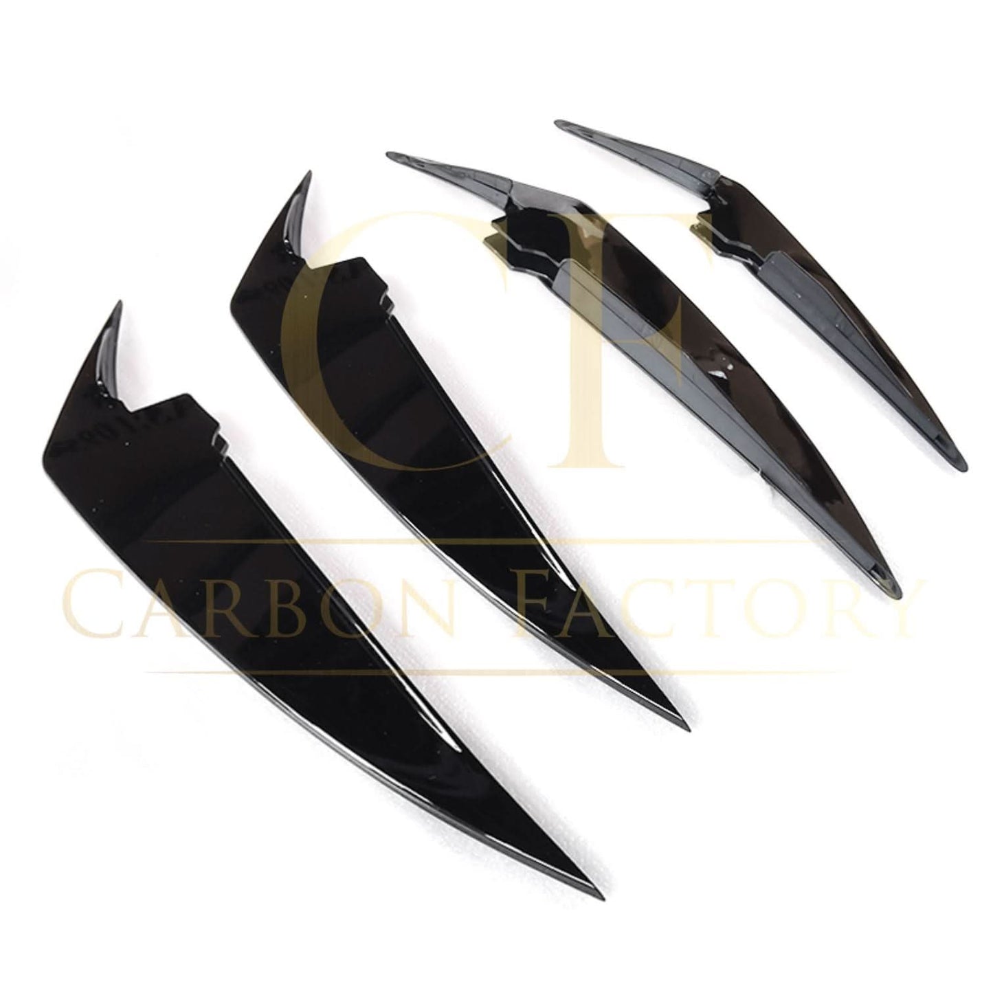 Gloss Black Front Canards for BMW 3 Series G20 LCI 23-Present - Carbon Factory