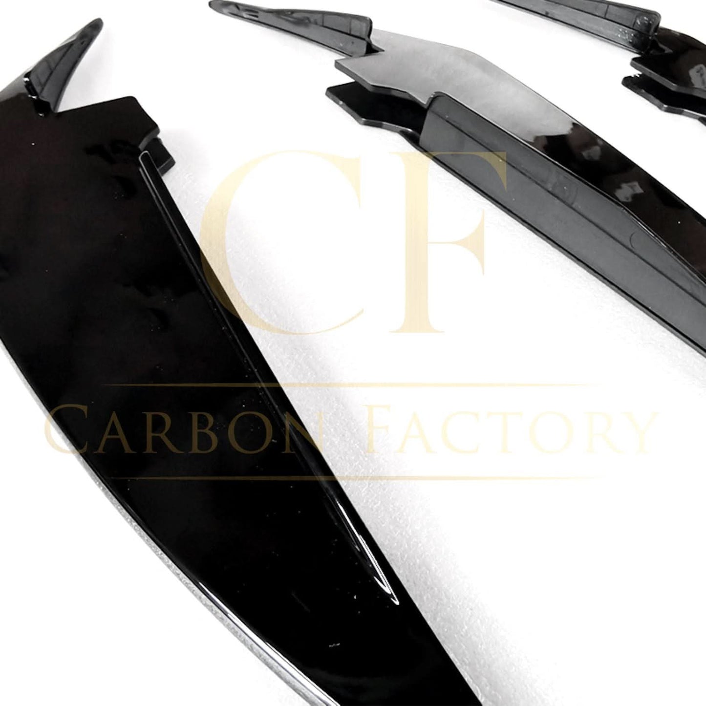Gloss Black Front Canards for BMW 3 Series G20 LCI 23-Present - Carbon Factory