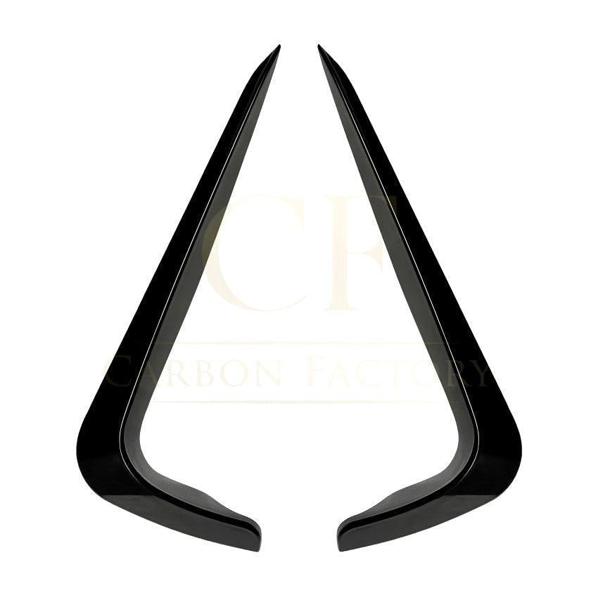 Gloss Black Front Canards for BMW E90 3 Series LCI 09-13 - Carbon Factory
