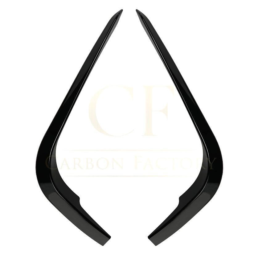 Gloss Black Front Canards for BMW E90 3 Series Pre-LCI 05-08 - Carbon Factory