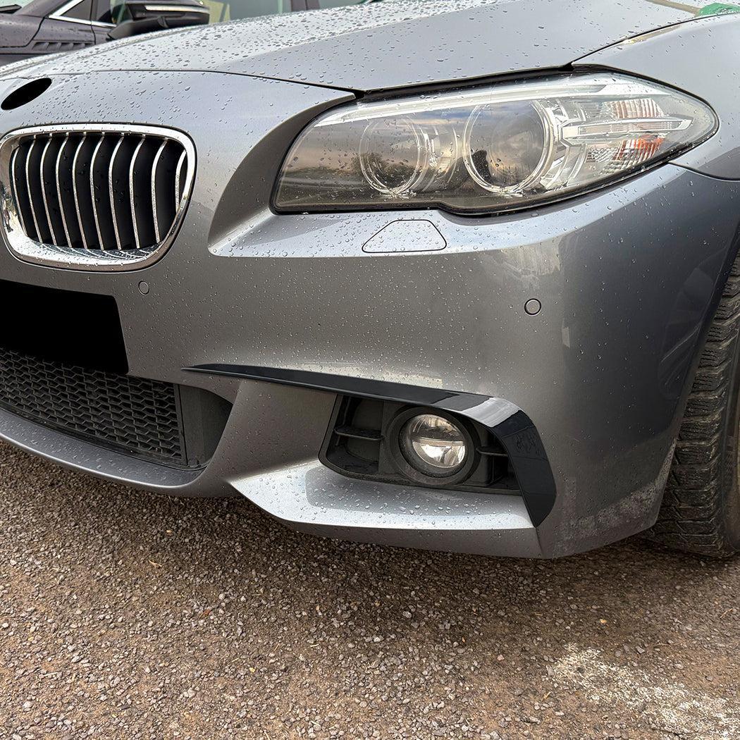 Gloss Black Front Canards for BMW F10 F11 5 Series 11-17 - Carbon Factory
