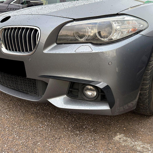 Gloss Black Front Canards for BMW F10 F11 5 Series 11-17 - Carbon Factory
