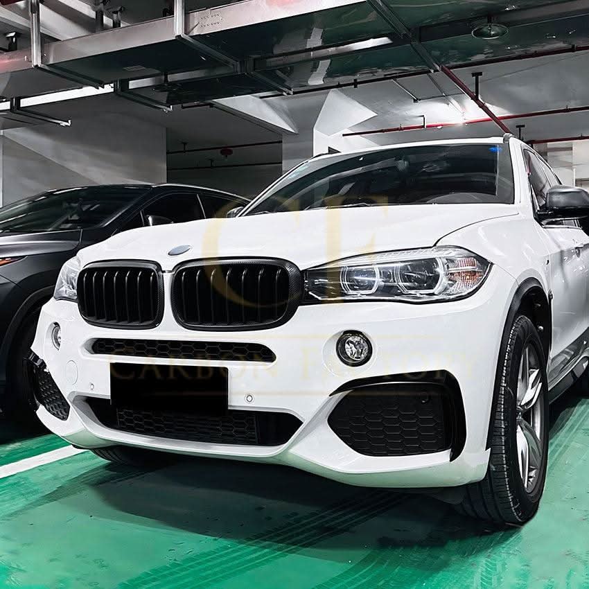 Gloss Black Front Canards for BMW F15 X5 14-18 - Carbon Factory