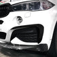 Gloss Black Front Canards for BMW F16 X6 14-18 - Carbon Factory