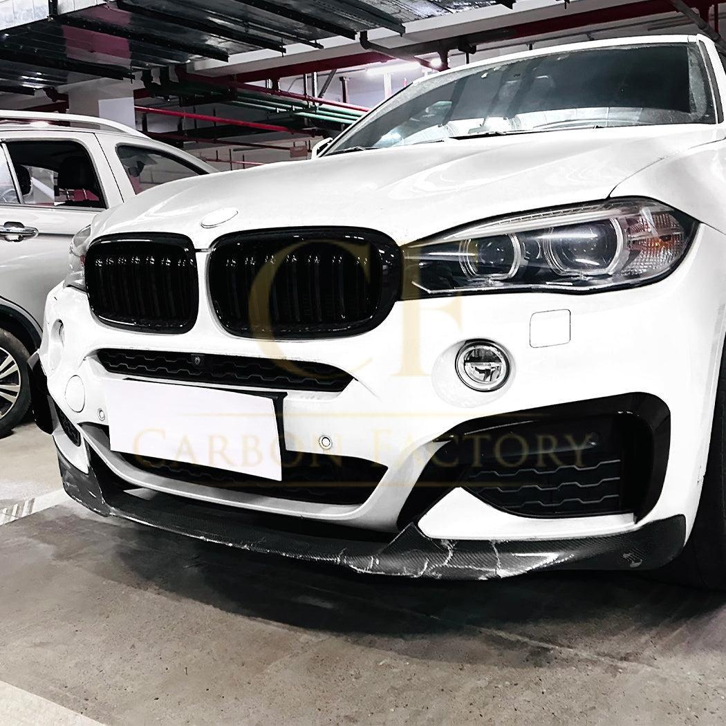 Gloss Black Front Canards for BMW F16 X6 14-18 - Carbon Factory