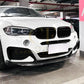 Gloss Black Front Canards for BMW F16 X6 14-18 - Carbon Factory