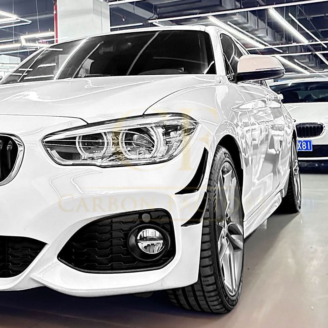Gloss Black Front Canards for BMW F20 F21 1 Series LCI 15-19 - Carbon Factory