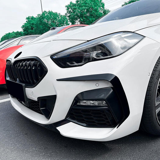 Gloss Black Front Canards for BMW F44 2 Series 4 Door 20-Present - Carbon Factory