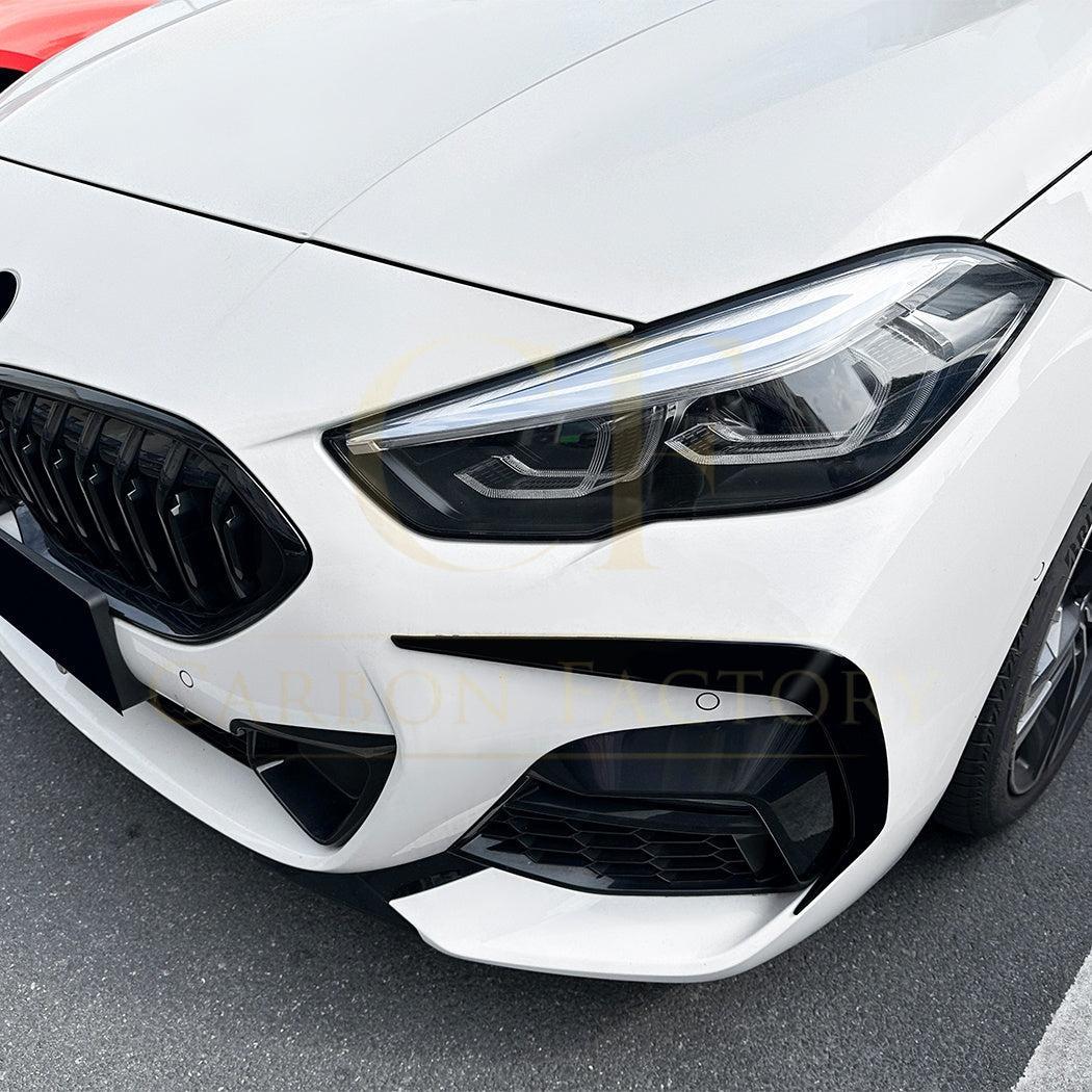 Gloss Black Front Canards for BMW F44 2 Series 4 Door 20-Present - Carbon Factory