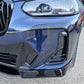 Gloss Black Front Canards for BMW G01 X3 G02 X4 LCI 22-24 - Carbon Factory