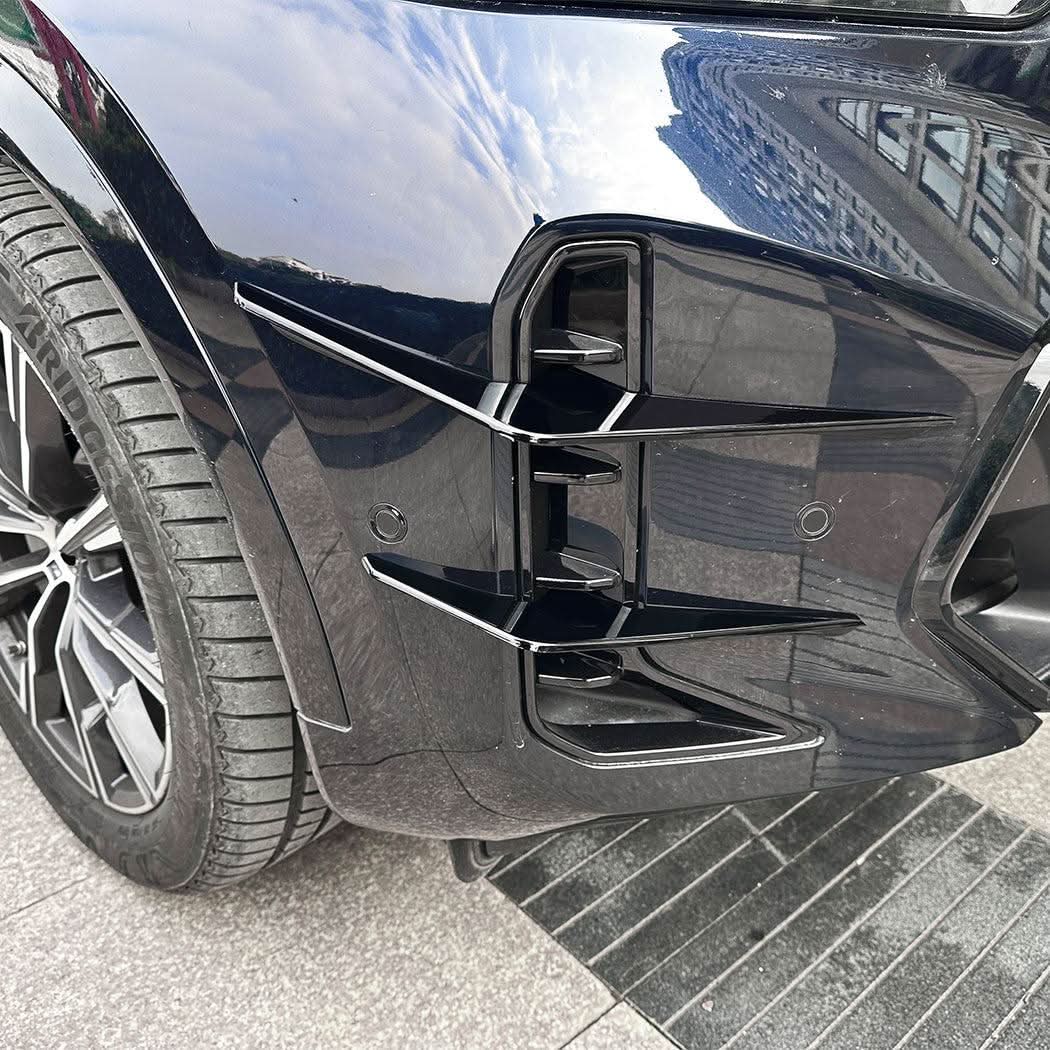 Gloss Black Front Canards for BMW G06 X6 LCI 23-25 - Carbon Factory