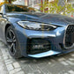 Gloss Black Front Canards for BMW G22 G23 4 Series 20-Present - Carbon Factory
