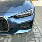 Gloss Black Front Canards for BMW G22 G23 4 Series 20-Present - Carbon Factory