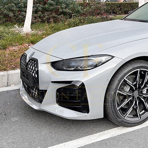 Gloss Black Front Canards for BMW G26 4 Series 20-Present - Carbon Factory