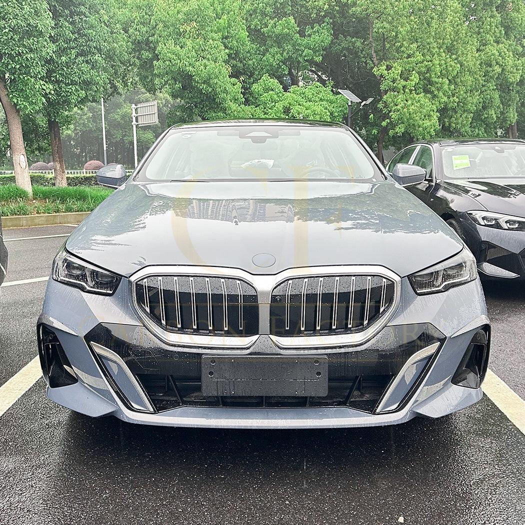 Gloss Black Front Canards for BMW G60 G61 5 Series 24-Present - Carbon Factory