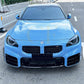 Gloss Black Front Canards for BMW G87 M2 23-Present - Carbon Factory
