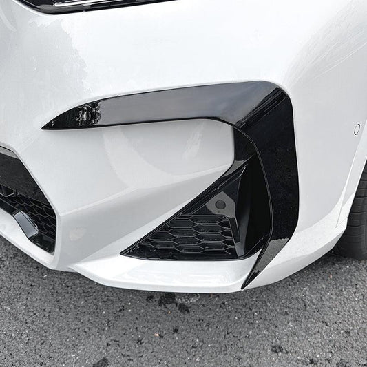 Gloss Black Front Canards for BMW U11 X1 2022-Present - Carbon Factory