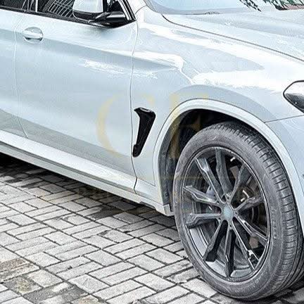 Gloss Black Front Fender Trims for BMW G01 X3 G02 X4 18-24 - Carbon Factory