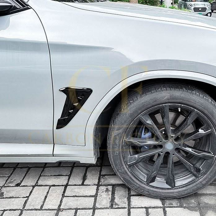 Gloss Black Front Fender Trims for BMW G01 X3 G02 X4 18-24 - Carbon Factory