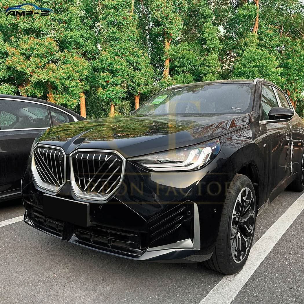 Gloss Black Front Side Grilles for BMW G45 X3 25-Present - Carbon Factory