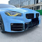 Gloss Black Front Side Grilles for BMW G87 M2 23-Present - Carbon Factory