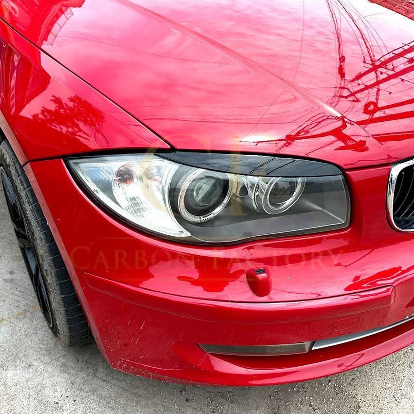 Gloss Black Headlight Trims for BMW 1 Series E81 E82 E88 E87 2007-2013 - Carbon Factory