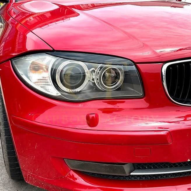 Gloss Black Headlight Trims for BMW 1 Series E81 E82 E88 E87 2007-2013 - Carbon Factory
