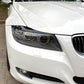 Gloss Black Headlight Trims for BMW E90 E91 3 Series 05-13 - Carbon Factory