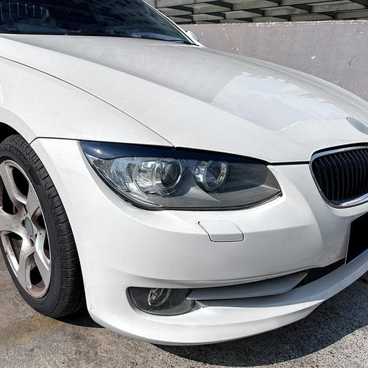 Gloss Black Headlight Trims for BMW E92 E93 3 Series LCI 09-13 - Carbon Factory