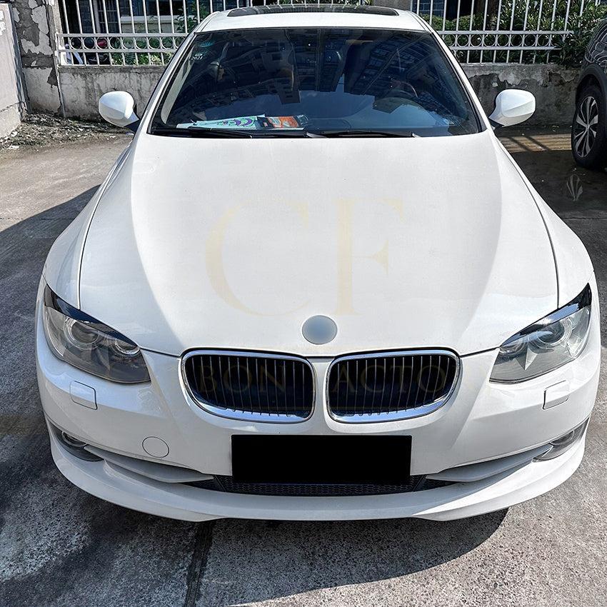 Gloss Black Headlight Trims for BMW E92 E93 3 Series LCI 09-13 - Carbon Factory
