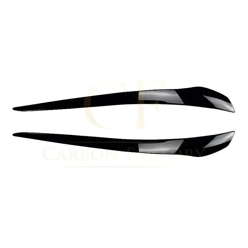 Gloss Black Headlight Trims for BMW E92 E93 3 Series LCI 09-13 - Carbon Factory