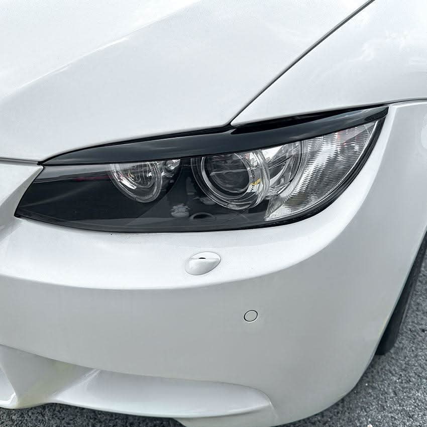 Gloss Black Headlight Trims for BMW E92 E93 Pre LCI 3 Series 05-08 & E90 M3 05-12 - Carbon Factory