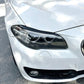Gloss Black Headlight Trims for BMW F10 F11 5 Series inc M5 LCI 15-17 - Carbon Factory