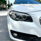 Gloss Black Headlight Trims for BMW F10 F11 5 Series inc M5 LCI 15-17 - Carbon Factory