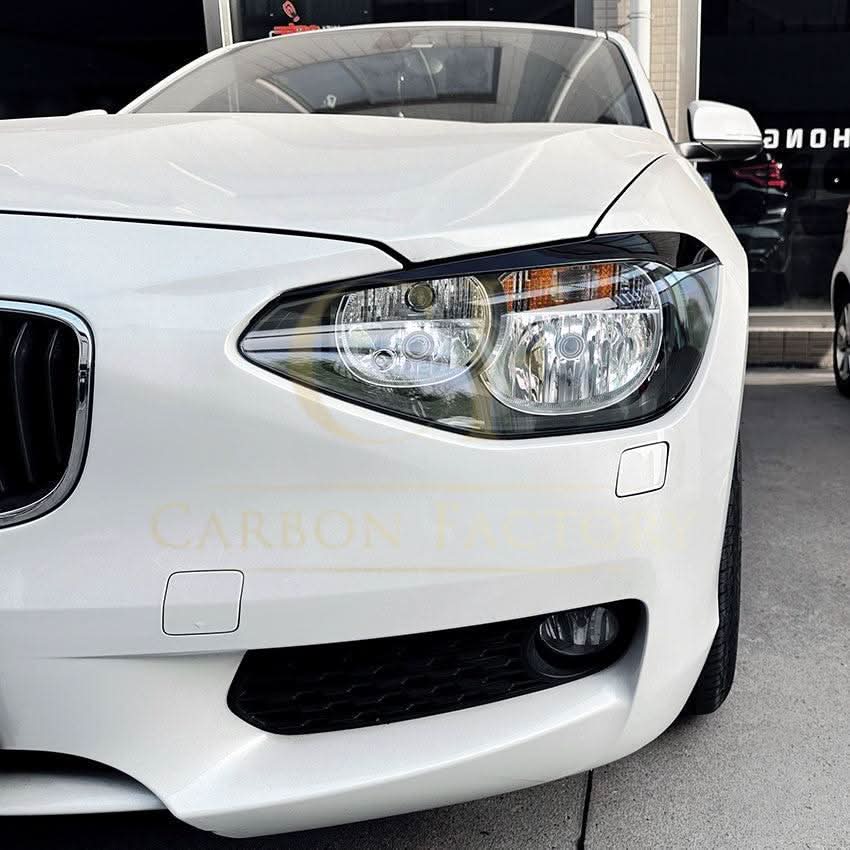 Gloss Black Headlight Trims for BMW F20 F21 1 Series 11-14 - Carbon Factory