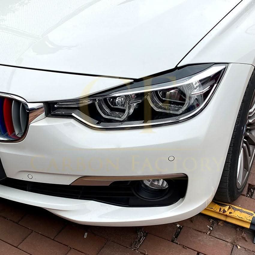 Gloss Black Headlight Trims for BMW F30 F31 3 Series 12-19 - Carbon Factory