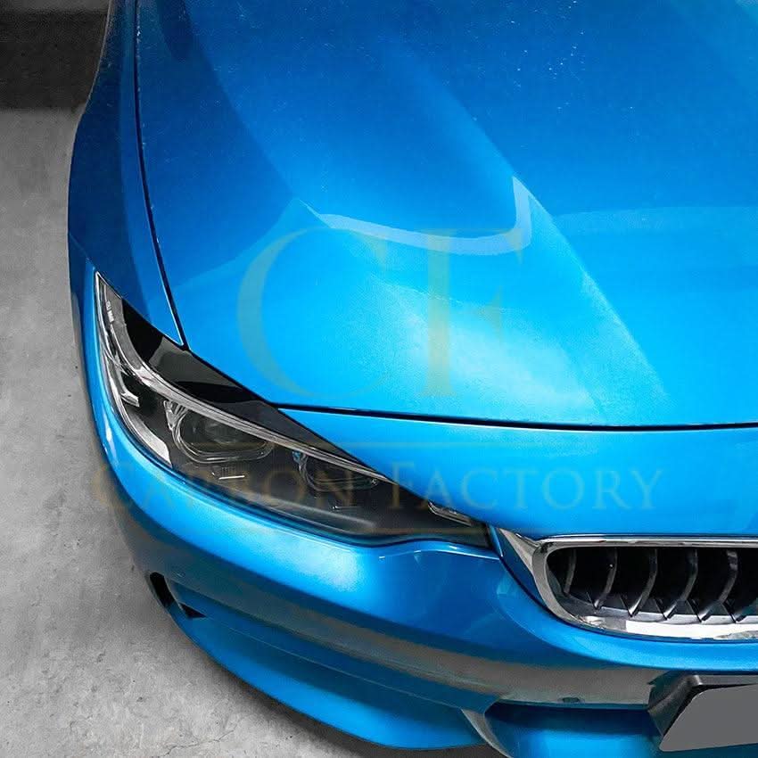 Gloss Black Headlight Trims for BMW F32 F33 F36 4 Series 14-20 - Carbon Factory