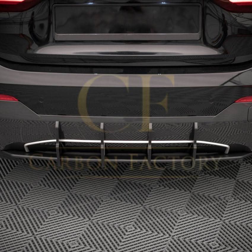 Gloss Black Rear Bumper Extension for BMW G22 G23 4 Series 20-Present - Carbon Factory