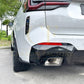 Gloss Black Rear Bumper Spats for BMW G01 X3 LCI 22-24 - Carbon Factory