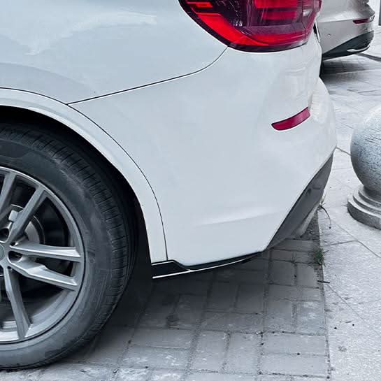 Gloss Black Rear Bumper Spats for BMW G01 X3 Pre-LCI 18-21 - Carbon Factory