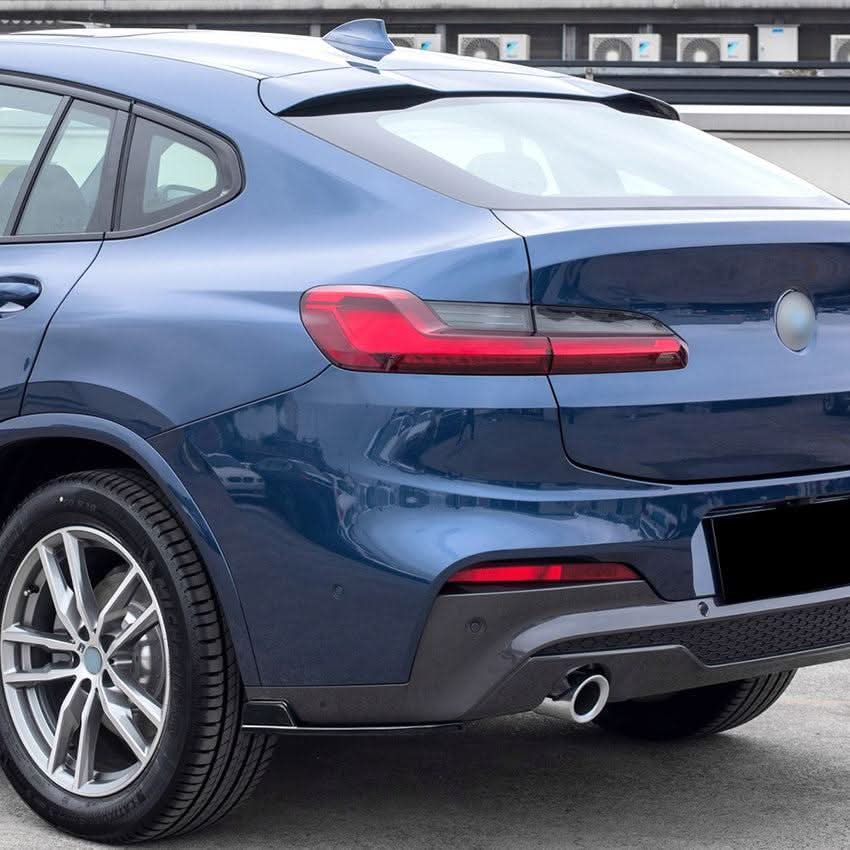 Gloss Black Rear Bumper Spats for BMW G02 X4 Pre-LCI 18-21 - Carbon Factory