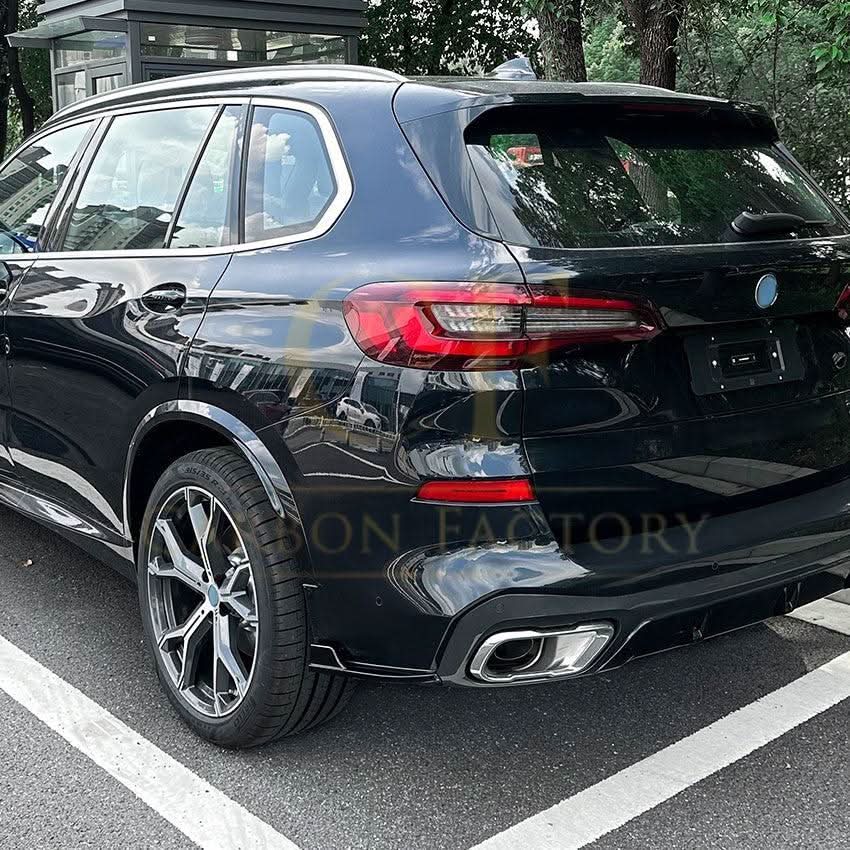 Gloss Black Rear Bumper Spats for BMW G05 X5 Pre-LCI 19-22 - Carbon Factory