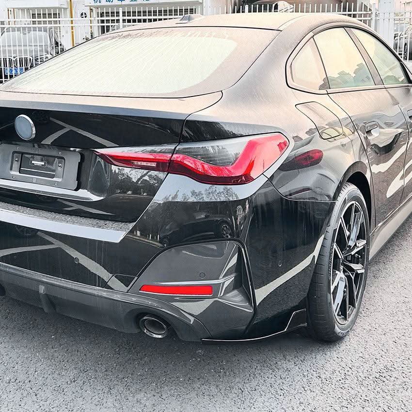 Gloss Black Rear Bumper Spats for BMW G26 4 Series 20-Present - Carbon Factory