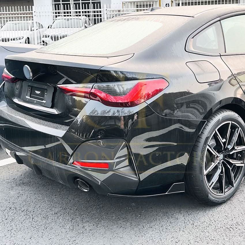 Gloss Black Rear Bumper Spats for BMW G26 4 Series 20-Present - Carbon Factory