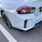 Gloss Black Rear Bumper Spats for BMW G87 M2 23-Present - Carbon Factory