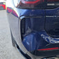 Gloss Black Rear Bumper Trims 1 for BMW G01 X3 LCI 22-24 - Carbon Factory
