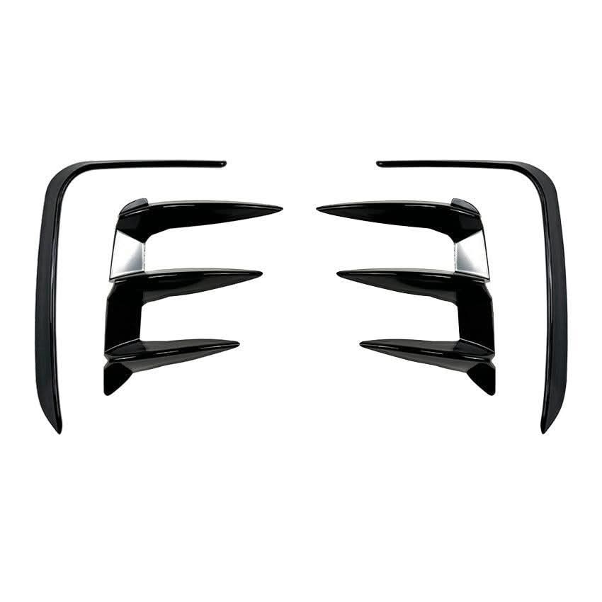 Gloss Black Rear Bumper Trims 2 for BMW G01 X3 LCI 22-24 - Carbon Factory