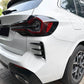 Gloss Black Rear Bumper Trims 2 for BMW G01 X3 LCI 22-24 - Carbon Factory