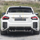 Gloss Black Rear Bumper Trims for BMW G87 M2 23-Present - Carbon Factory