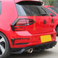 Gloss Black Rear Bumper Trims for VW Golf MK7.5 inc R and GTI 17-20 - Carbon Factory